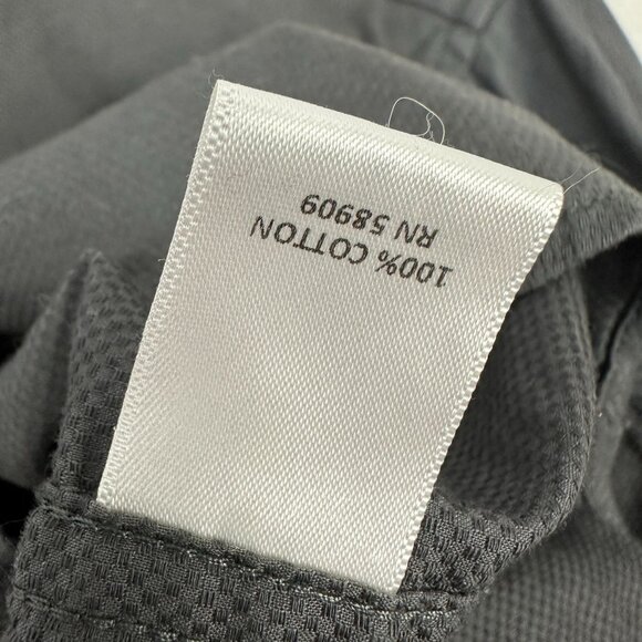 Rowm Mens Long Sleeve Button Down Shirt Solid Black Size L - Picture 6 of 7